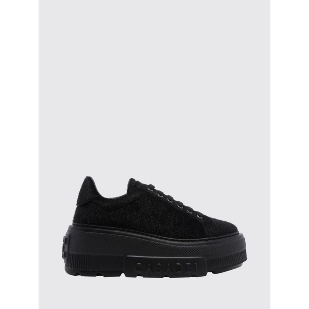 Casadei Women Casadei Nexus Pony Hair-Effect Leather Platform Sneakers